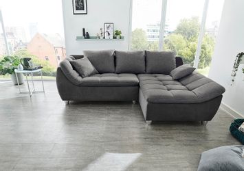 Jockenhöfer Gruppe Ecksofa "Genua L-Form, B: 250 cm" mit 2 Zierkissen günstig online kaufen