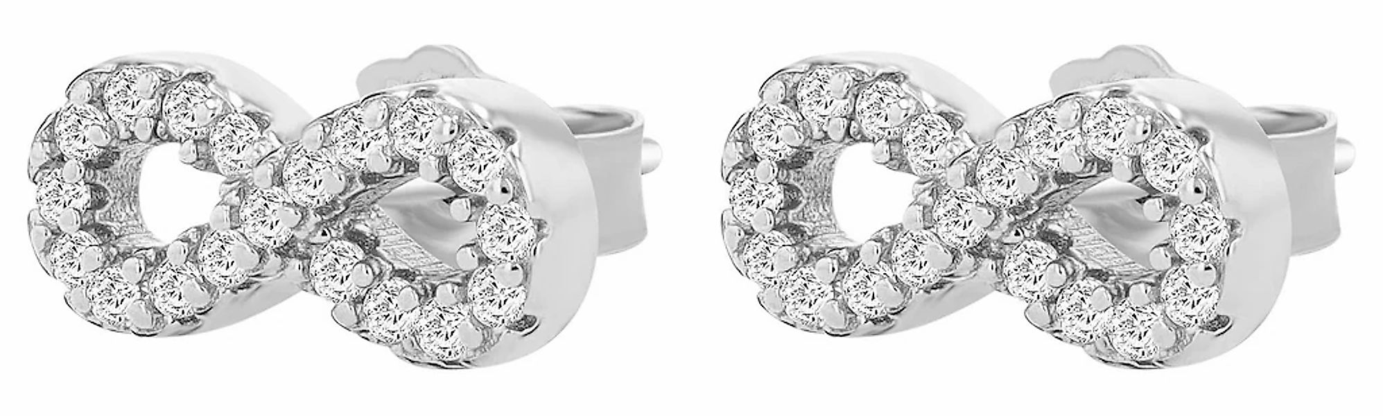 Adelia´s Paar Ohrhänger "Damen Ohrringe – Ohrstecker Unendlichkeitszeichen günstig online kaufen