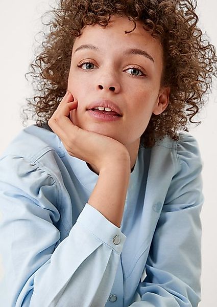 QS Langarmbluse Bluse im Vintage-Look Stickerei günstig online kaufen