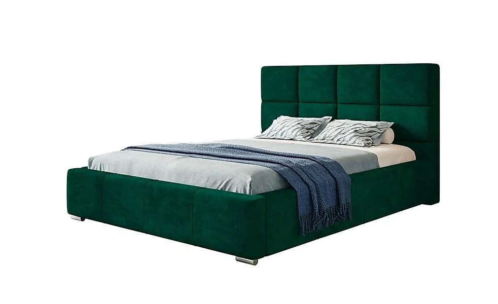 Polsterbett mit Stauraum Poole ¦ grün ¦ Maße (cm): H: 104 Betten > Polsterb günstig online kaufen