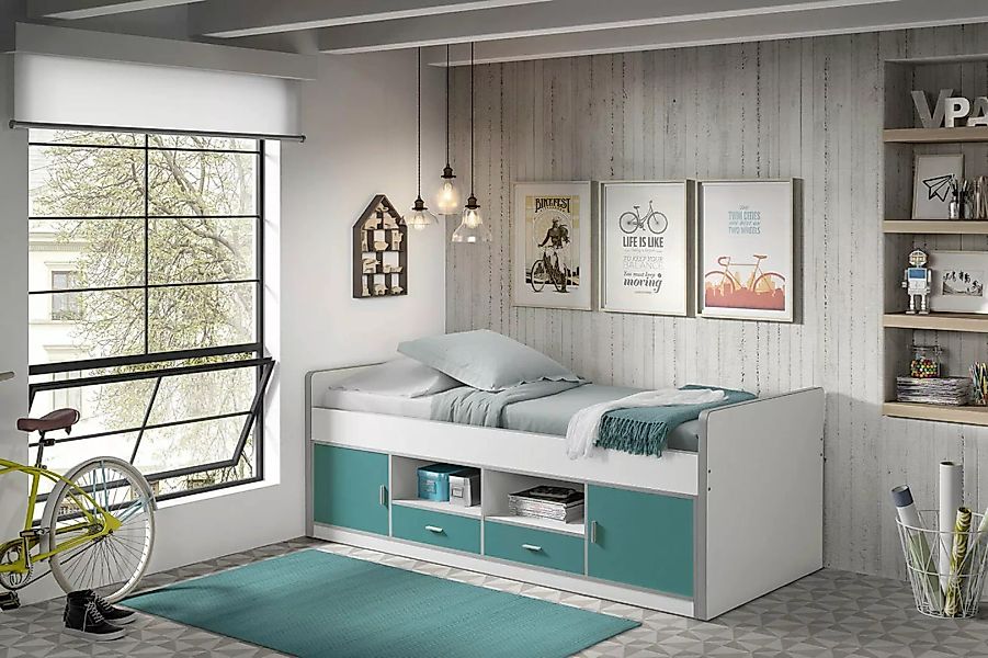 Vipack Einzelbett Bonny, mit Komfort Liegehöhe, Stauraum unter dem Bett, Li günstig online kaufen
