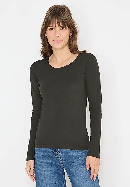 Cecil Langarmshirt aus reiner Baumwolle günstig online kaufen