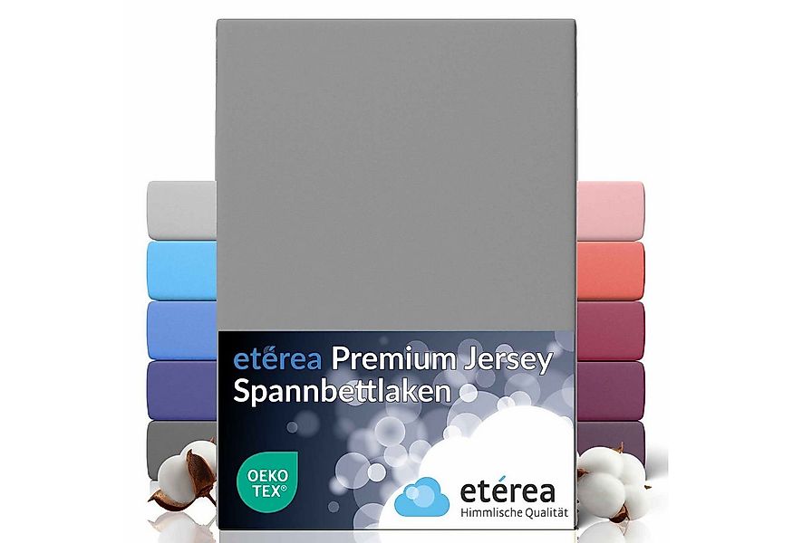 etérea Himmlische Qualität Spannbettlaken etérea Premium Jersey Spannbettla günstig online kaufen
