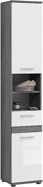 welltime Hochschrank "LUCCA, TOPSELLER, Breite 35cm, 2 Türen, 1 Schubkasten günstig online kaufen