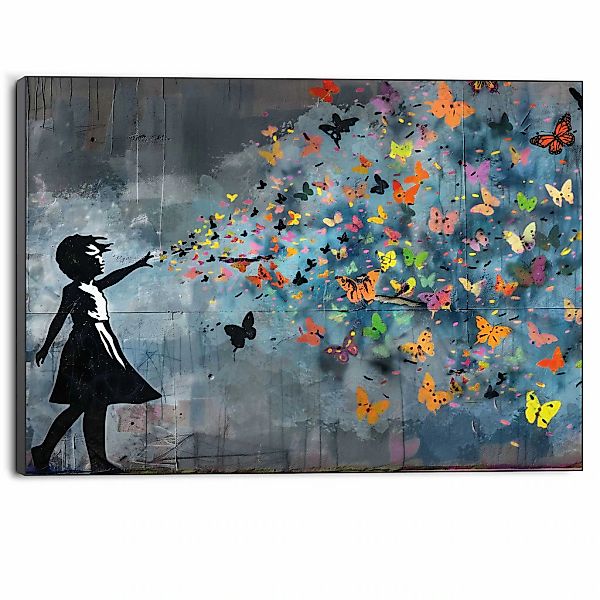 Reinders Wandbild "Streetart-Schmetterlinge" günstig online kaufen
