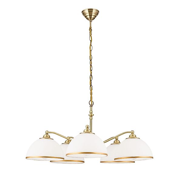 Orion Leuchten Hängeleuchte Old Style Ø 75 cm Antik Milchglas günstig online kaufen