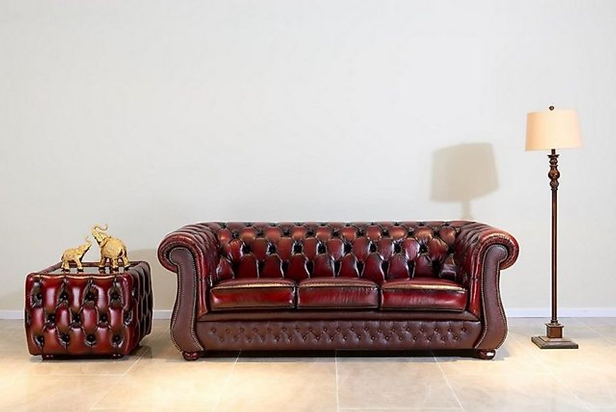 Salottini Sofa 3er Sofa Chesterfield 3-Sitzer Brighton Couch, 1 Teile, Echt günstig online kaufen