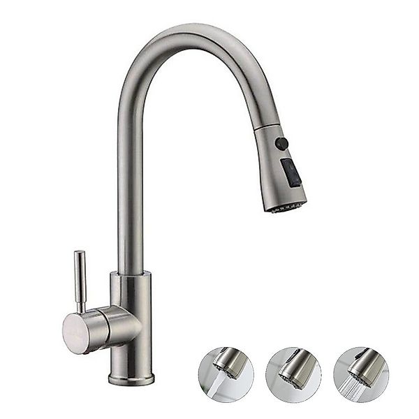 XERSEK Waschtischarmatur Hochdruck Wasserhahn Küche Ausziehbar, günstig online kaufen