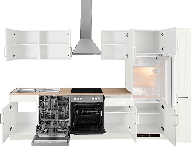 KOCHSTATION Küchenzeile "KS-Stockholm" Breite 310 cm, mit hochwertigen MDF günstig online kaufen