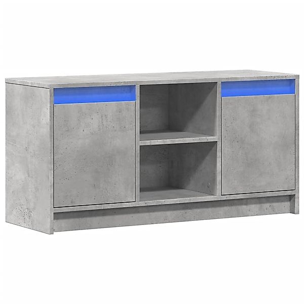vidaXL TV-Schrank mit LED-Beleuchtung Betongrau 100x34x50 cm 852190 günstig online kaufen