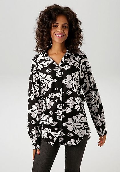 Aniston CASUAL Hemdbluse, mit fantasievollem, großflächigen Druck günstig online kaufen