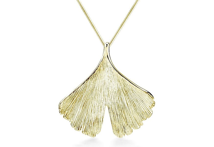 Materia Kettenanhänger Ginkgo / Ginkgoblatt Gold KA-277, Sterlingsilber, ve günstig online kaufen