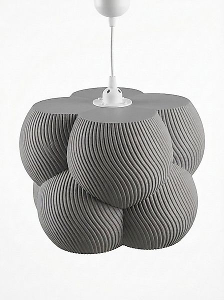 Roomberry Lampenschirm Bubble Hängelampe Pendelleuchte E27 rund, weiß beige günstig online kaufen