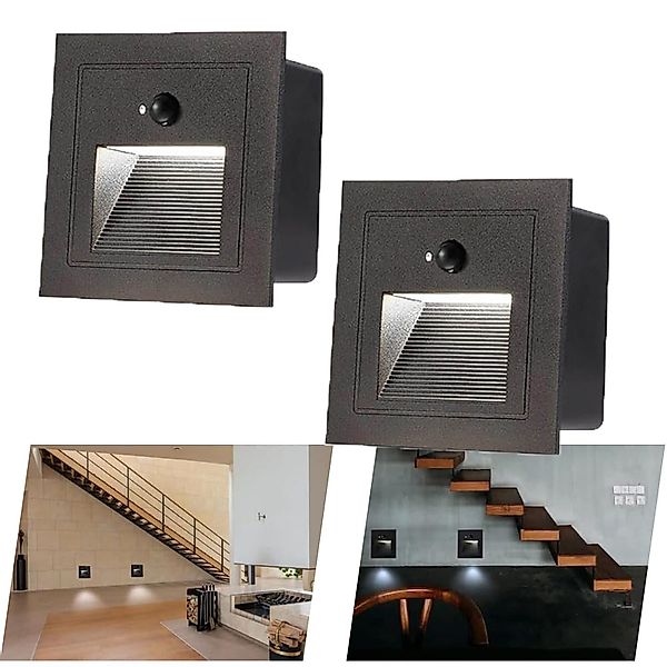 Jibenhome Außen-Wandleuchte LED Treppenlicht, IP65 Stufenleuchte günstig online kaufen