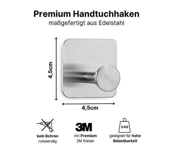 LIVINA HOME Handtuchhaken Haken selbstklebend Bad und Küche, Handtuchhalter günstig online kaufen