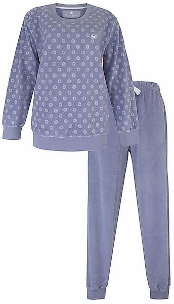 Tenderness Schlafanzug Damen Nikki Pyjama mit Bündchen warm (2 tlg) Modisch günstig online kaufen