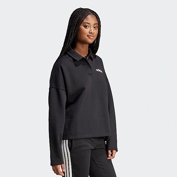 adidas Sportswear Sweatshirt "ESSENTIALS LINEAR FLEECE MIT POLOKRAGEN", mit günstig online kaufen