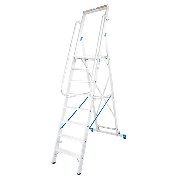 Krause Stehleiter Stabilo mit Großer Plattform 8 Stufen 290 x 100 x 177 cm günstig online kaufen