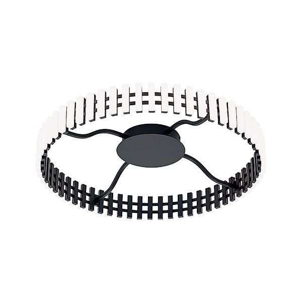 Orion Leuchten LED Deckenleuchte Ø 63 cm 43W 3360LM 3000K Schwarz günstig online kaufen