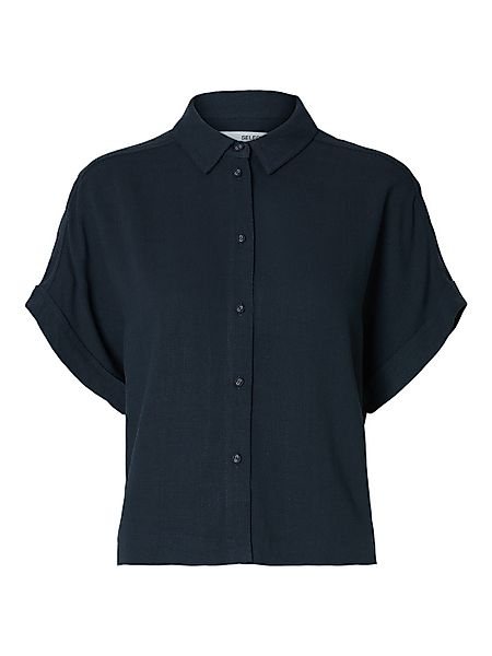 SELECTED FEMME Blusenshirt elegant Knopfleiste Hemdkragen günstig online kaufen