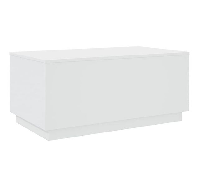 vidaXL Couchtisch Couchtisch mit LED-Leuchten Weiß 90x50x40 cm (1-St) günstig online kaufen