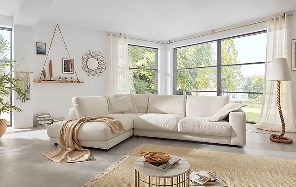 Places of Style Ecksofa »Enisa XXL B/T/H: 325/224/85 cm L-Form«, Kuschelig, günstig online kaufen