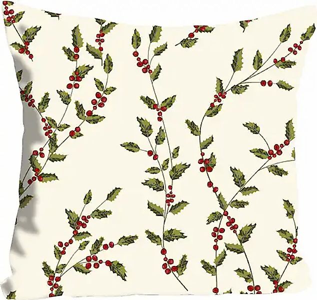 queence Dekokissen »Julius«, Kissenhülle,Mistelzweige,Weihnachten,Festlich, günstig online kaufen