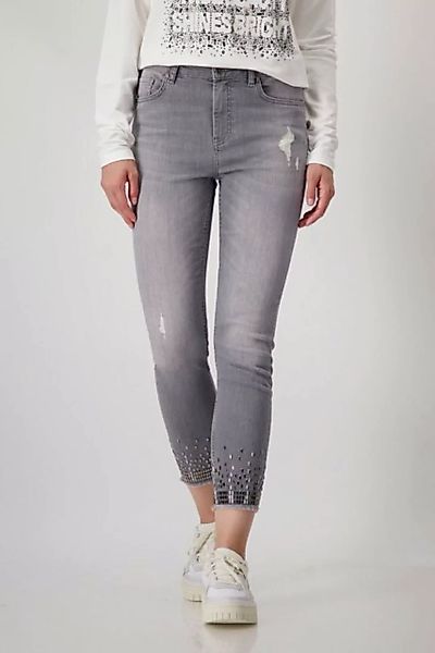 Monari 2-in-1-Hose Jeans mit Schmuck chrome günstig online kaufen