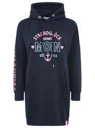 Zwillingsherz Sweatkleid ""Strandglück"" Kängurutasche mit Stickerei vorne günstig online kaufen