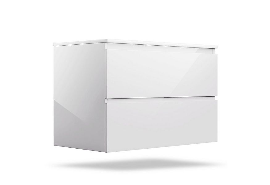 blumfeldt Waschtisch Johnstone bathroom cabinet 80cm white, Waschbecken mit günstig online kaufen