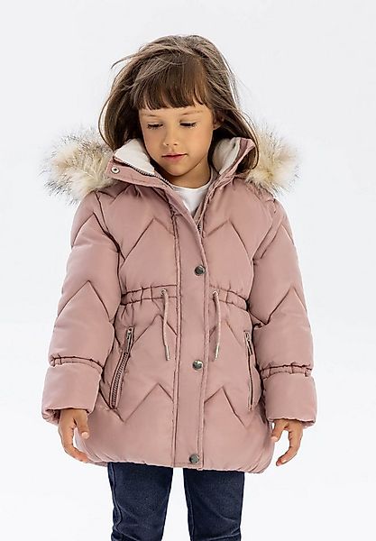 MINOTI Winterjacke Stepp-Winterjacke mit Kunstfell und Tunnelzug in der Tai günstig online kaufen