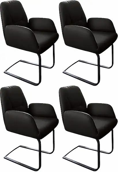 W.SCHILLIG Freischwinger »ole« (Set) 4 Stk.2er- oder 4er-Set, Gestell in Sc günstig online kaufen