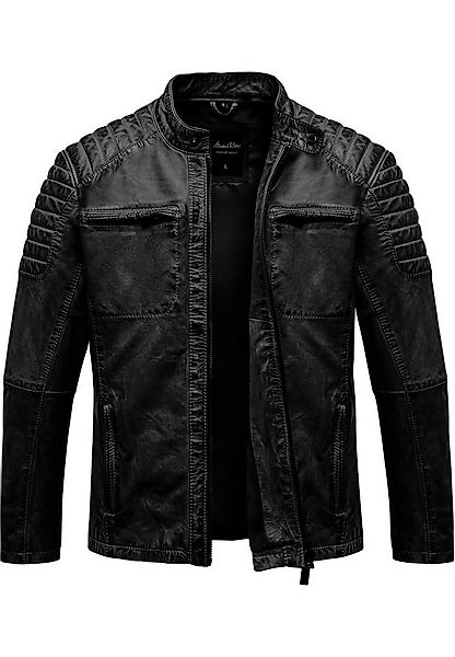 Amaci&Sons Lederjacke RALSTON Lederjacke Echtleder Herren Biker Zipper Jack günstig online kaufen