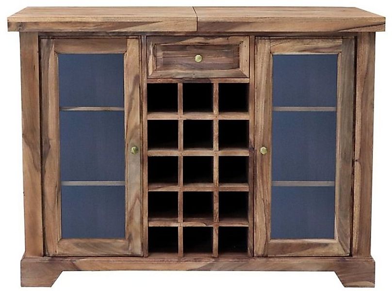 Indischesmoebelhausde Barschrank Barschrank 120x90x50 aus indischem Palisan günstig online kaufen