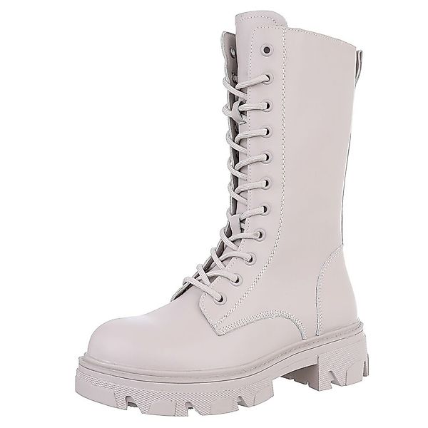 Ital-Design Damen Freizeitschnürschuhe aus echtem Leder günstig online kaufen
