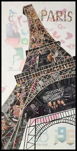Kayoom Leindwandbilder Papier Wandbild Eiffelturm II 52cm x 102cm beige Gr. günstig online kaufen