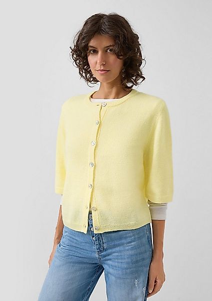 s.Oliver Cardigan Strickjacke Hochwertige Strickjacke aus Alpaka-Mix mit Kn günstig online kaufen