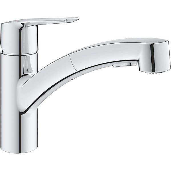 Grohe QuickFix Spültischarmatur Start Chrom mit ausziehbarer Dualbrause günstig online kaufen