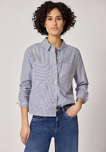 STREET ONE Langarmbluse aus reiner Baumwolle günstig online kaufen