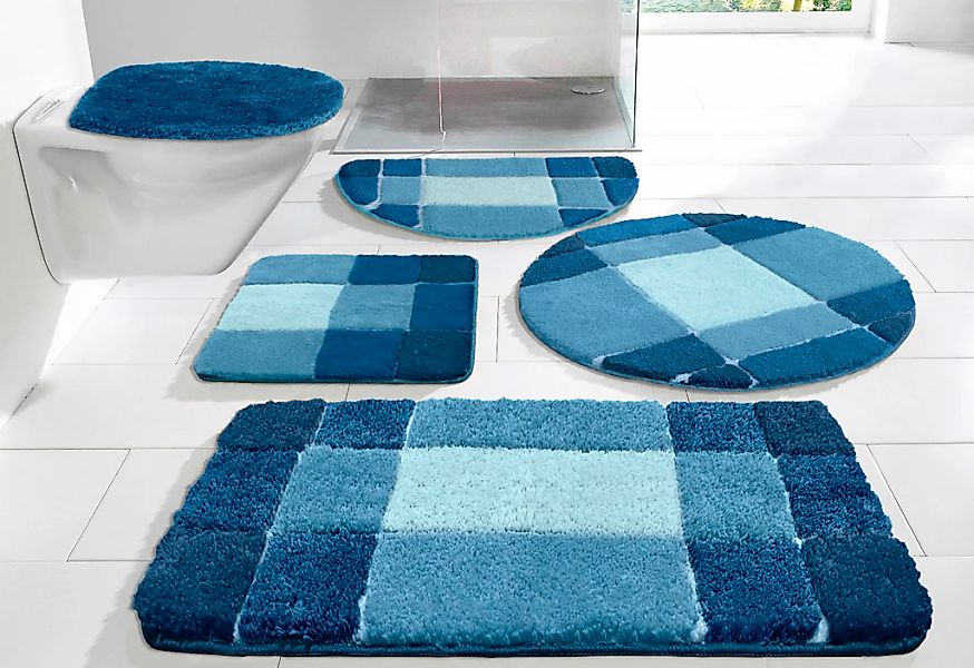 my home Badematte "Pia, Badvorleger, Badezimmer Teppich" Höhe 20 mm rutschh günstig online kaufen