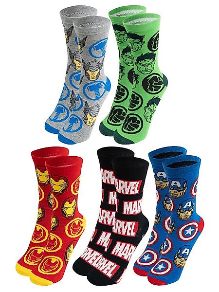 United Labels® Socken Marvel Socken Sneaker Strümpfe (5er Pack) 40-45 günstig online kaufen