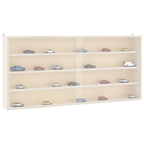 vidaXL Vitrine Sammlervitrine aus Holz mit Türen 80x8,5x37 cm günstig online kaufen