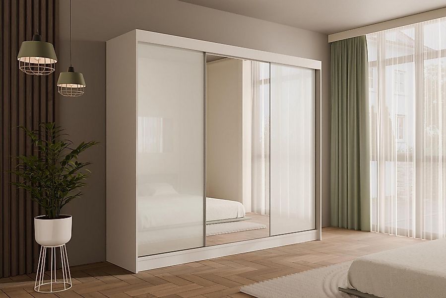 ALTDECOR Schiebetürenschrank VESLI (Kleiderschrank Garderobenschrank mit vi günstig online kaufen