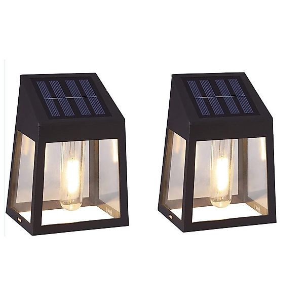 BlingBin LED Solarleuchte Solar-Außenwandleuchte, Gartenwandleuchte,2 Solar günstig online kaufen