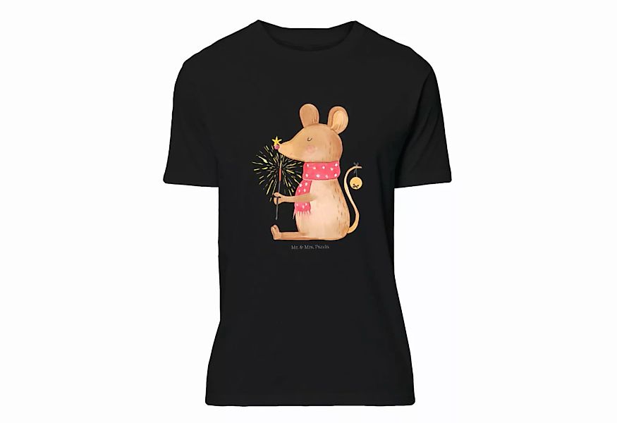 Mr. & Mrs. Panda T-Shirt Weihnachtsmaus - Schwarz - Geschenk, Tshirt, Party günstig online kaufen
