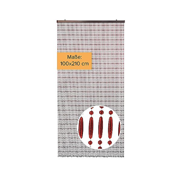 Kobolo Türvorhang AMBER Kunststoff braun 80 günstig online kaufen
