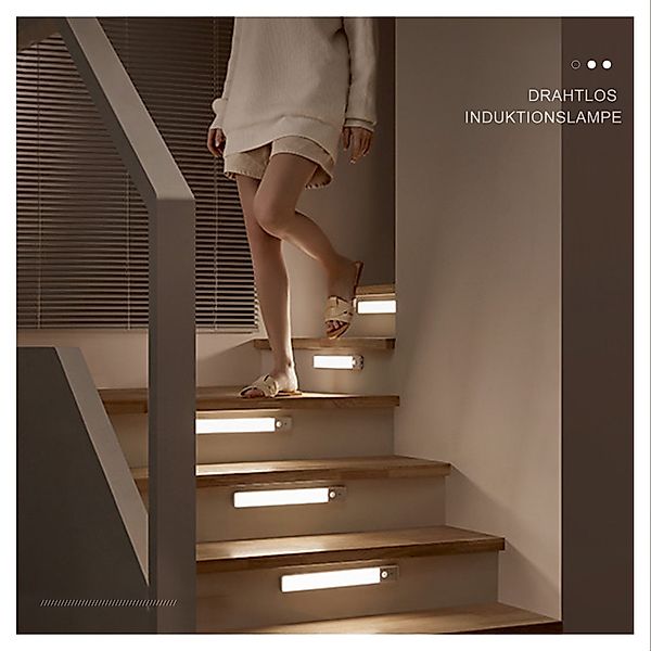 ibettertec LED Lichtleiste Nachtlicht, Wiederaufladbar Treppenlicht,Unterba günstig online kaufen