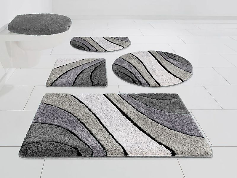 my home Badematte "Josie, Badvorleger, Badezimmer Teppich" Höhe 20 mm rutsc günstig online kaufen
