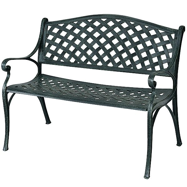 KOMFOTTEU Gartenbank für 2-3 Personen, Aluminium-Parkbank günstig online kaufen
