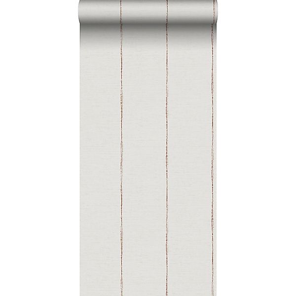 Sanders & Sanders Tapete Gemalte Streifen Terrakotta Und Weiß 53 Cm X 1005 günstig online kaufen